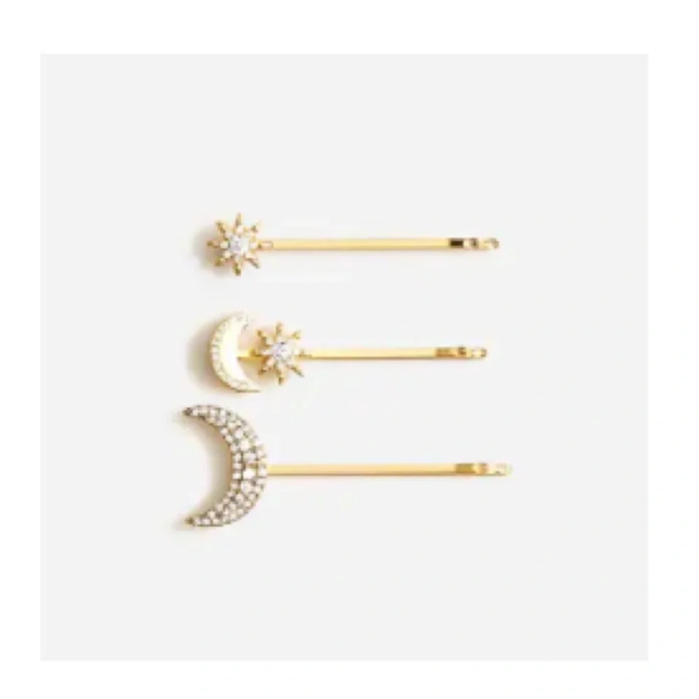 J. Crew Lunar Celestial Bobby Pin Pack. Set of 3. - Picture 8 of 8